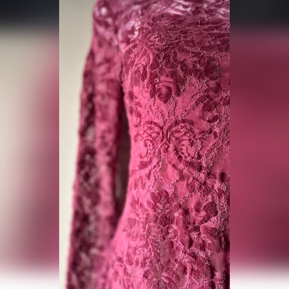 Forever 21 Plum Lace Mini Dress - Picture 2 of 3